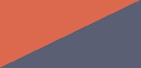 Orange, gray