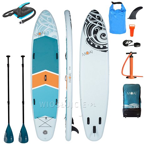Deska SUP MOAI MULTIPERSON 12'4 - rodzinny paddleboard z wiosłami
