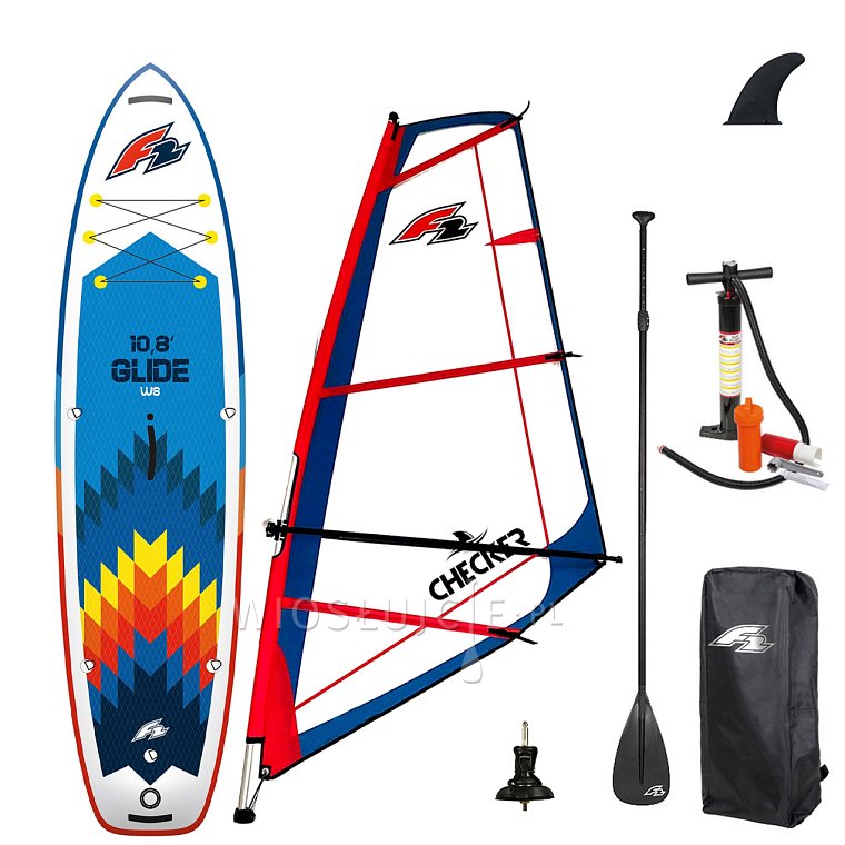 Paddleboard F2 GLIDE WINDSURF 10'8 BLUE komplet s plachtou - nafukovací paddleboard a windsurfing