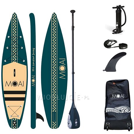 Deska SUP MOAI 11’6 Ultra Light Limited Edition - pompowany paddleboard z karbonowym wiosłem