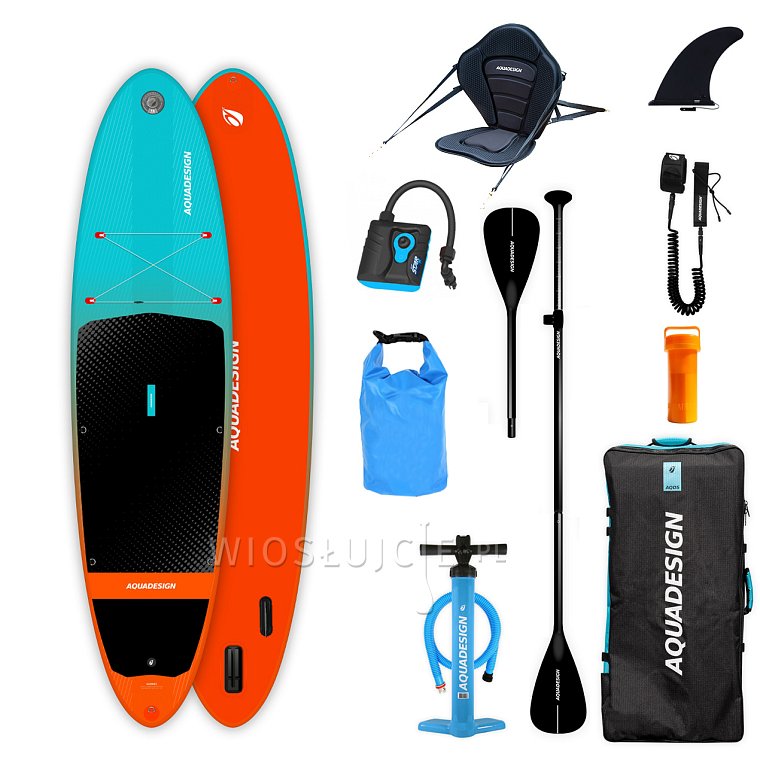 Deska SUP AQUADESIGN Django 10'8 Combo - pompowany paddleboard