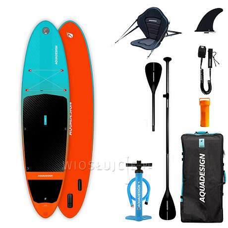 Deska SUP AQUADESIGN Django 10'8 Combo - pompowany paddleboard