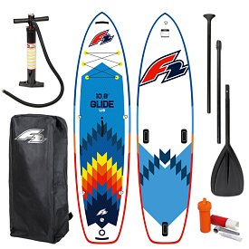 Deska SUP F2 GLIDE WINDSURF 10'8 z wiosłem - pompowany paddleboard i windsurfing