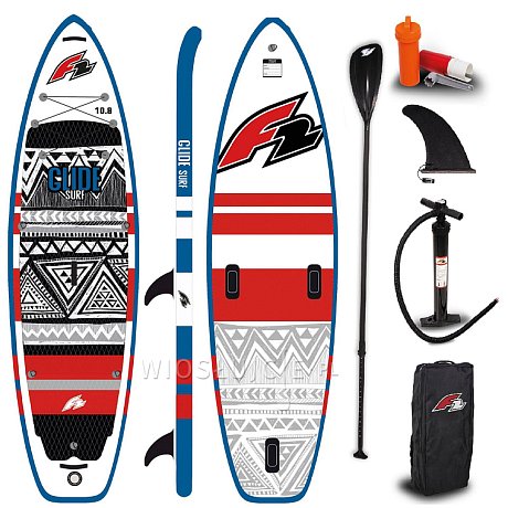 Deska SUP F2 GLIDE SURF 10'8 z wiosłem - pompowany paddleboard i wing