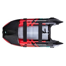 Ponton GLADIATOR ACTIVE C370AL red black - pompowana łódź z aluminiową podłogą