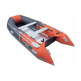 Ponton GLADIATOR CLASSIC B370AL orange dark gray - pompowana łódź z aluminiową podłogą