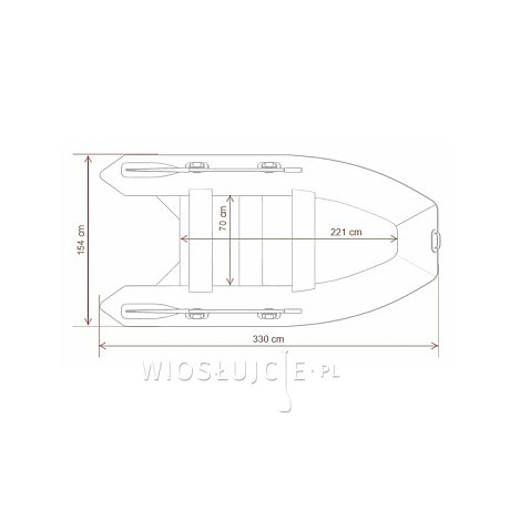 Ponton GLADIATOR CLASSIC B330AL sea green white - pompowana łódź z aluminiową podłogą