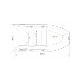 Ponton GLADIATOR CLASSIC B330AL sea green white - pompowana łódź z aluminiową podłogą