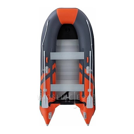 Ponton GLADIATOR CLASSIC B330AL orange dark gray - pompowana łódź z aluminiową podłogą