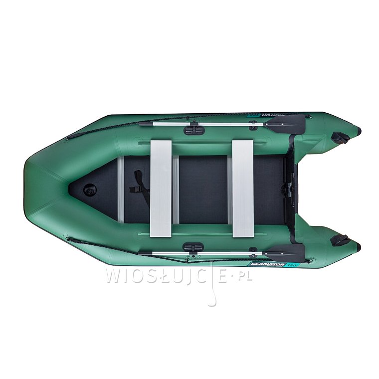 Člun GLADIATOR LIGHT AK320WF green - nafukovací člun s dřevěnou podlahou