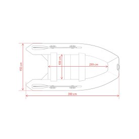 Ponton GLADIATOR LIGHT AK300WF green - pompowana łódź z drewnianą podłogą