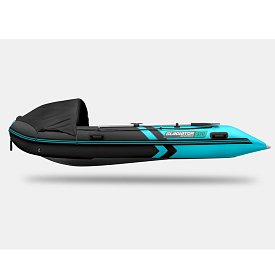 Ponton GLADIATOR ACTIVE C370AL black turquoise - pompowana łódź z aluminiową podłogą