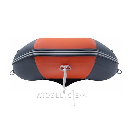 Ponton GLADIATOR CLASSIC B370AL orange dark gray - pompowana łódź z aluminiową podłogą