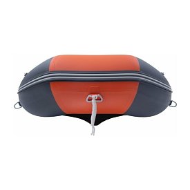 Ponton GLADIATOR CLASSIC B370AL orange dark gray - pompowana łódź z aluminiową podłogą