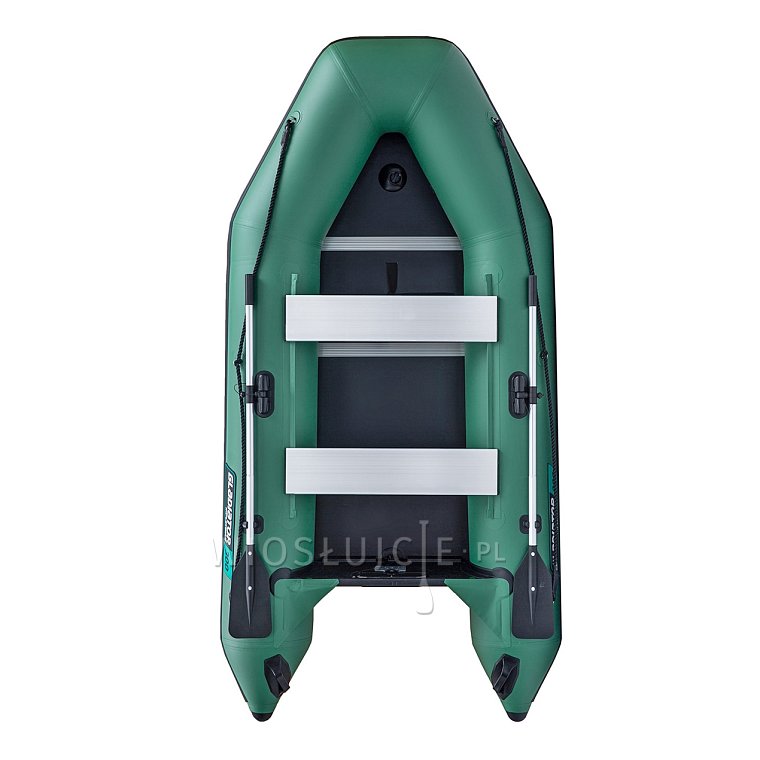 Ponton GLADIATOR LIGHT AK300WF green - pompowana łódź z drewnianą podłogą